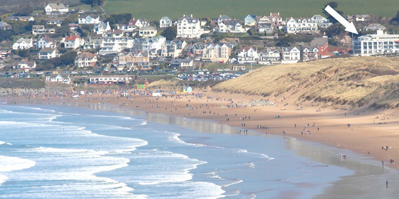 Woolacombe Holiday Cottages The Penthouse Location