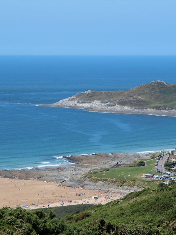 View Down Into Woolacombe From Road From Georgeham